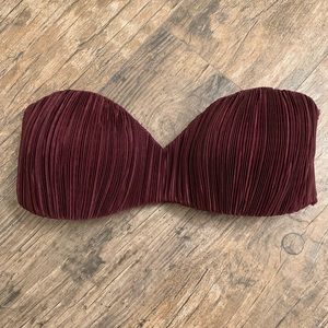 H&M bikini maroon top